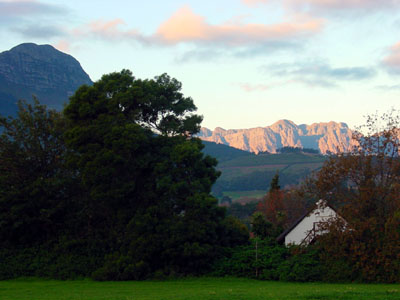 A sunset on the Helderberg Mountains - Somerset West