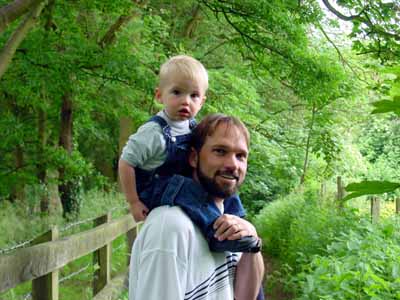 Going for a walk near our house in Hertford