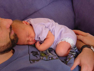 One of the early days after Misha's birth