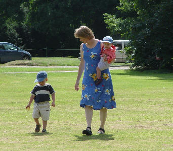 Going to Misha's 1st birthday party at Audley End
