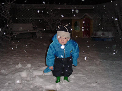 Joshua was able to enjoy the snow more than last year!