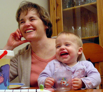 Mandy and Misha enjoying a good laugh