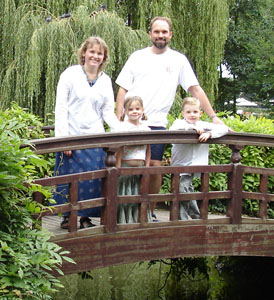 The four of us in Regents Park, London