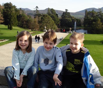 A visit to Powerscourt (a stately home in Dublin) with some friends