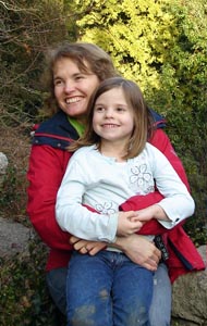 A sweet moment between mother & daughter