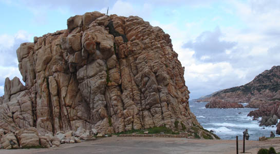 Some impressive granite rock formations along the Costa Paradiso