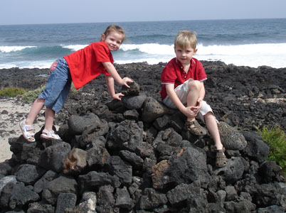Fun on the rocks...
