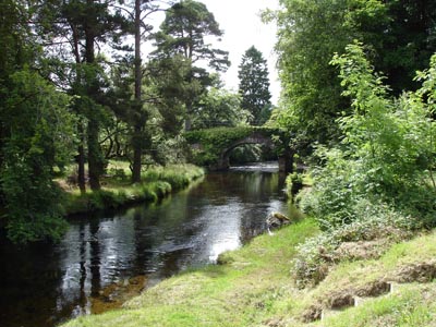 A bridge over the river at Laragh