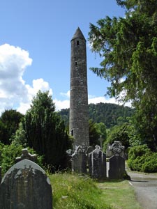 Some monastic ruins at Glendalough