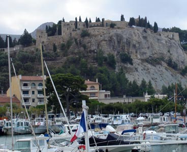 A view across Cassis harbour