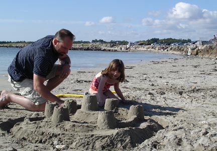 Great weather for building sand castles