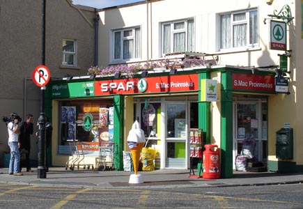 A corner store in Spiddal