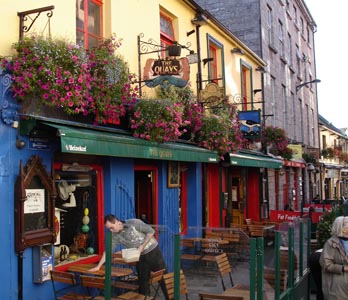 Loads of colourful shop windows, Galway