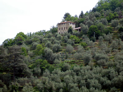 A lone house bosts almost total seclusion on the mountainside