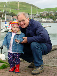 Misha and her Grandpa enjoy the crisp air