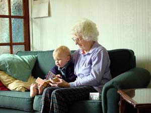 Joshua with his Great Grandma