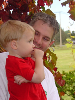 Discussing things of great importance with Uncle Jonathan