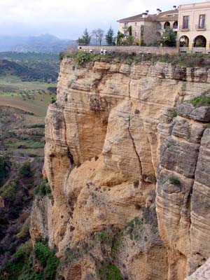 A scenic cliff face in Ronda