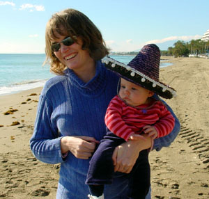 Mandy and Misha enjoying the Sun