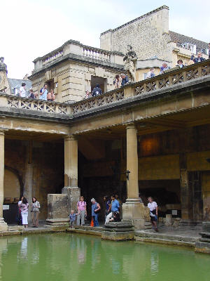 The Roman baths in Bath - over 2000 years old and still in good condition