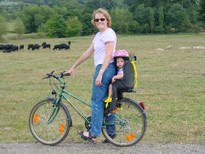 Cycling through the countryside surrounding Lacock