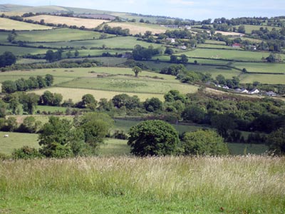 A view of the surrounding countryside