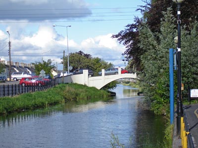 The bridge over the Grand Canal, Tullamore town center